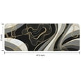 thumbnail image 7 of Black White Marble Gold Line Pattern Kitchen Rug Mat,Kitchen Runner Rugs Non Skid Washable,Decorative Kitchen Floor Mats for Kitchen,Sink,Laundry,17"x47.2", 7 of 7