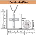 thumbnail image 5 of Cross Pendant Necklace for Men, Large Jesus Christ 316L Stainless Steel Cross Pendant Necklace, Box Chain Heavy Duty Necklace for Men, 5 of 9