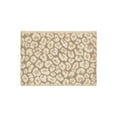 thumbnail image 2 of Authentic Hotel and Spa  Turkish Cotton Cheetah Jacquard Trim Cream Hand Towel, 2 of 2