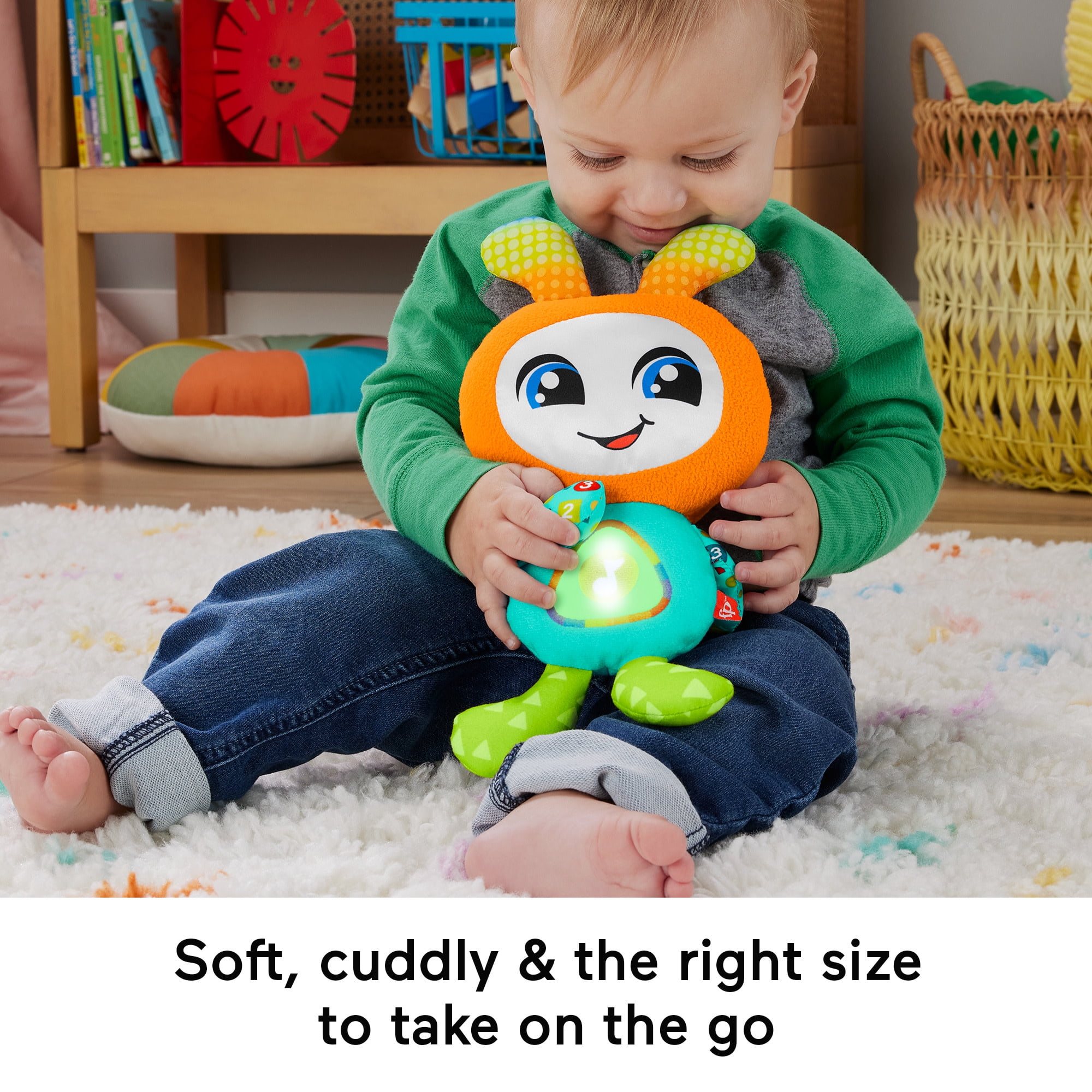 Fisher-Price DJ Groovin' Go Interactive Baby & Toddler Learning Toy with Music & Lights