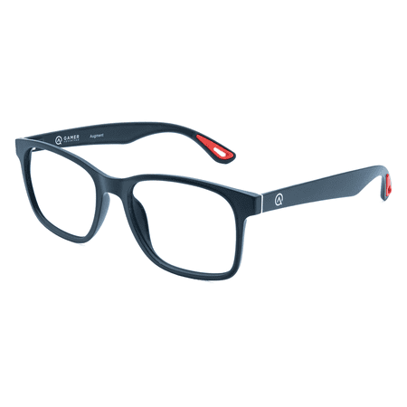 Gamer Advantage - Augment Glasses Sleeper Lens - Obsidian - Black