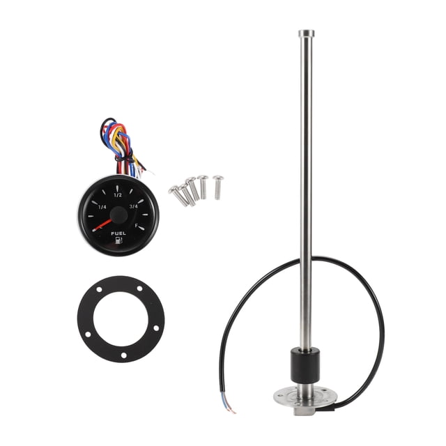 Kit de unidad de envío de combustible y medidor Unique Bargains de 15.98" Unidad de envío de combustible marino de metal 1 juego 0-190 Ohm