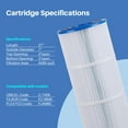 thumbnail image 4 of Filters4you- F4Y- PLFC-7459 Pool Filter Replacement for 85 sqft CL 340, CL340, CV340, A0557900, R0554500, PJAN85-M, PJAN85-PAK4, C-7459 Filter Cartridges, 1 pack, 4 of 5