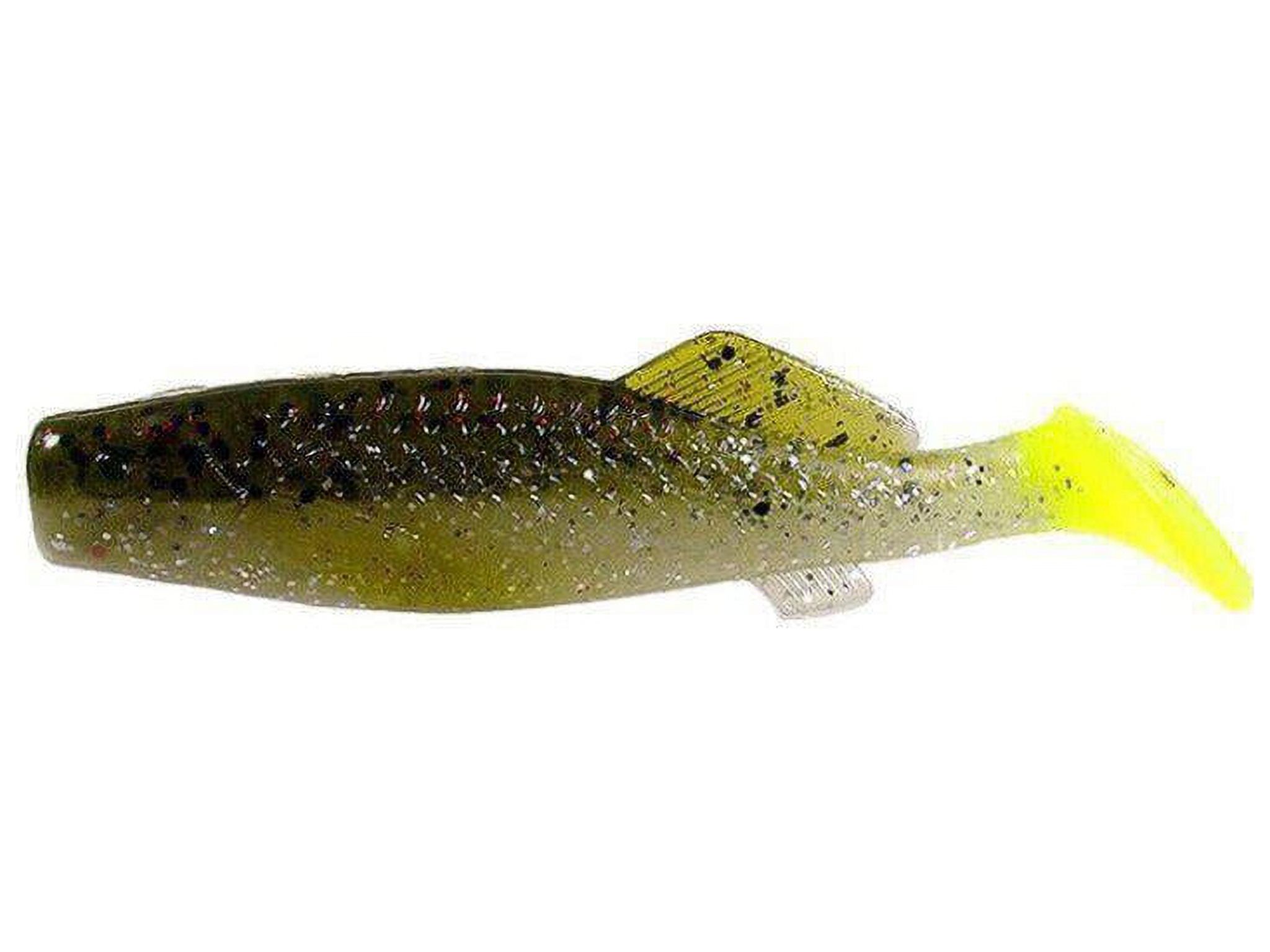 Deadly Dudley DDBC-237 Bay Frogbreath/ Chartruese Trout Fishing Soft Plastic