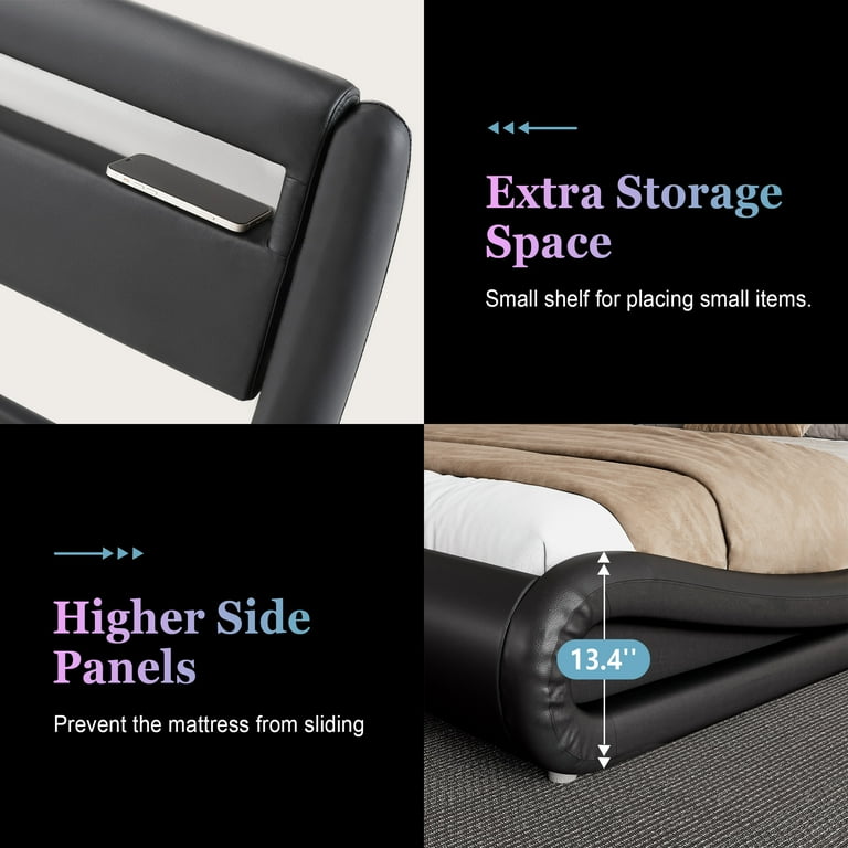 Walmart Black Friday Deals 2025 - Amolife Queen Bed Frame, Wave