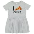 thumbnail image 3 of Inktastic I Heart Pizza Girls Toddler Dress, 3 of 5