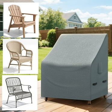 KOOSOM Patio Chair Covers, Outdoor Lawn Furniture Covers, 100% Waterproof Lounge Deep Seat Large Cover with Reforced 600D Heavy Duty Oxford Cloth, 36" W x 31" D x 41" H