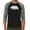Black / Heather Charcoal, variant on LA Pop Art Men's Raglan Word Art T-Shirt - California Bear