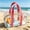 B, variant on Japceit Clear Pvc Cosmetic Bag, Macaron Color Transparent Waterproof Tote, Portable Travel Toiletry Organizer, For Beach Swimming Shower Gym