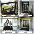 thumbnail image 6 of SIXHOME Outdoor Mat Non Slip Doormat 24"x35.5" Front Door Mat Outside Absorbent Rubber Welcome Mat Low Profile Dirt Trapper Indoor Outdoor Doormat Thicken Checker Entryway Rug Floor Mat Black, 6 of 8
