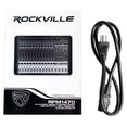thumbnail image 2 of Rockville RPM1470 Mezclador alimentado de 14 canales 6000 W con USB, Efectos/14 XDR2 Mic Pres, Negro, 2 of 9