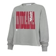 thumbnail image 2 of Women's '47  Gray Indiana Hoosiers Stacked Sydney Long Sleeve T-Shirt, 2 of 3