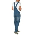 thumbnail image 5 of RMGVDSD Men's Denim Bib Overall Mens Relaxed Fit Fashion Jean Jumpsuit Midweight Workwear With Adjustable Straps Denim Overalls Fashion Trousers, 5 of 7