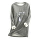 thumbnail image 2 of Puntoco Sudadera con estampado de forro polar grueso para mujer Ropa interior cálida Liquidación Puntoco Puntoco-7272, 2 of 3