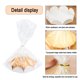 thumbnail image 3 of Paquete de 50 bolsas de plástico transparente para hornear, para envolver pan, galletas, dulces, pasteles, con bandeja para pasteles y cinta dorada, 3 of 6