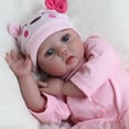 thumbnail image 2 of Muñeca Reborn CHAREX Realistic de 22 pulgadas con jirafa de juguete, 2 of 9