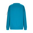thumbnail image 4 of Trubkh Sweatshirts for Women Womens Sweat Shirts No Hood Sweatshirts for Women Trendy Crew Neck Sweatshirts Women Tops for Women Trendy Hoodless Sweatshirt Womens Light Blue M, 4 of 6