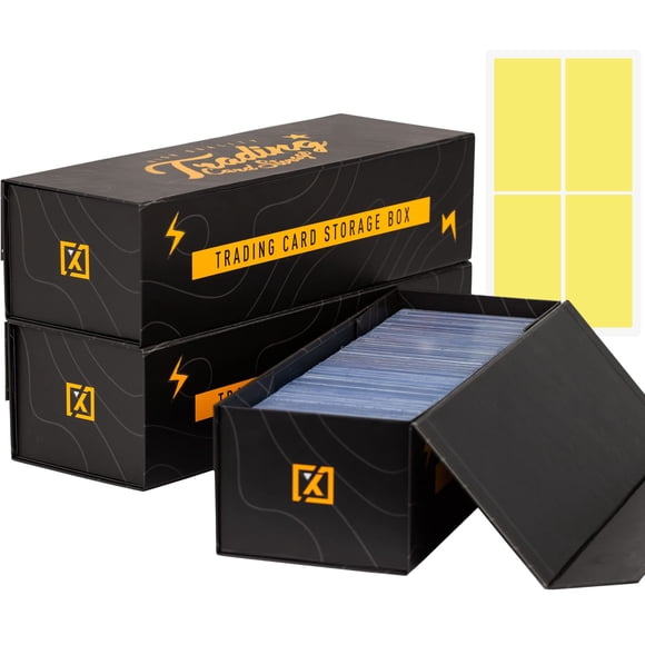 Caja de almacenamiento para tarjetas coleccionables HOMEXPRO X PRO QuickFold [paquete de 3]