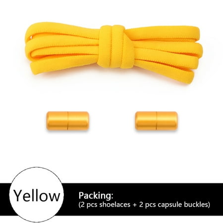 

Semicircle Elastic Shoelaces for Sneakers Without Tie Round Shoe Laces No Tie Shoelace for Women Man Shoestring Shoe Accesories Yellow
