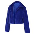 thumbnail image 7 of Womens Faux Fur Coat wycnly Cropped Coats for Women Warm Thickened Cozy Fluffy Fleece Jacket Casual Solid Ladies Long Sleeve Lapel Fuzzy Furry Outwear Winter Trendy Coat, 7 of 7