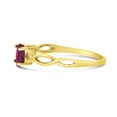 thumbnail image 4 of 10k Yellow Gold Oval Ruby Ring, 4 of 6