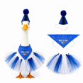 thumbnail image 2 of RUINIXCW Porch Goose Birthday Outfit for 23 inch Cement Plastic Goose Statue Accessories Garden Porch Goose Clothes Crown Hat with Scarf and Tulle Skirt Set Yard Patio Lawn Art Decor (No Goose), 2 of 7