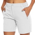 thumbnail image 3 of Womens Cargo Athletic Shorts Womens Zip Pocket Lightweight Hiking And Jogging Work Pants, 3 of 10
