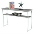 thumbnail image 2 of Convenience Concepts X-Calibur Console Table with Shelf, Faux Birch/White, 2 of 4