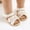 White, variant on Dpytoraw Baby Sandals For Girls Soft Sole Shoes Breathable Casual Walking Shoes For 0 18 Months Toddlers Baby First Walker Sandals Size US:4
