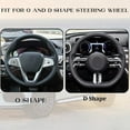 thumbnail image 6 of Universal Black Cute Fluffy Plush Cow Car Steering Wheel Cover Lady Women Gift, 6 of 7