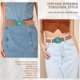 thumbnail image 4 of Women Men Country Western Turquoise Belts, Embossed PU Leather Retro Cowgirl Belts for Jeans Dresses Pants, 4 of 5