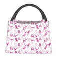 thumbnail image 1 of Fotbe Breast Cancer Awareness4 Bolsa Térmica Portátil con Estampado, Bolsa de Entrega de Alimentos Aislada, Bolsa Reutilizable de Gran Capacidad para Comidas y Supermercado, 1 of 6