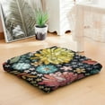 thumbnail image 3 of 22 Inch Boho Meditation Cushion, Dutch Velvet Square Floor Pillow for Yoga and Reading, 3 of 7