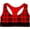 Rouge, variant on Women's Modern Cotton Unlined Wireless Bralette, Plaid Rouge, XS