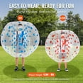 thumbnail image 3 of 2-Pack 5FT Inflatable Bumper Balls - 0.8mm Thick PVC Human Hamster Bubble Balls for Adults & Teens - Sumo Zorb Ball Game for Outdoor Team Play, 3 of 11