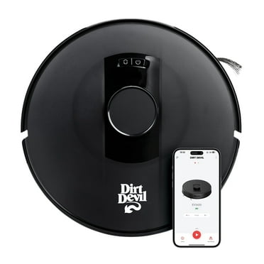 Dirt Devil EV3420 Robot Vacuum Wi-Fi Compatible, Auto-Docking, Smart 360 LIDAR Navigation