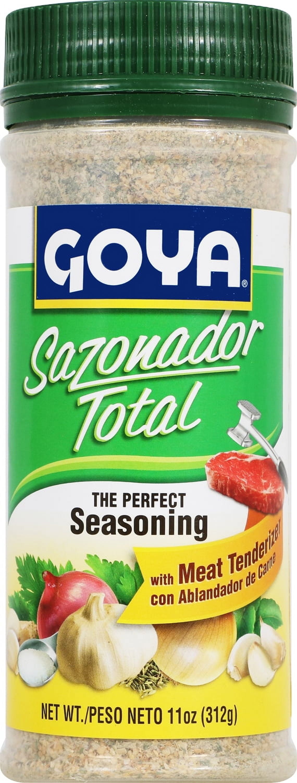 (3 pack) Goya Sazonador Total w/Meat Tenderizer 11 Oz