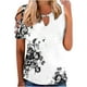 thumbnail image 1 of Moda para mujer Tops Printe Casual Loose Fit Camisetas Blusa Estampado O-cuello Camisa Pompotops hfajkhk128759, 1 of 5