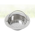 thumbnail image 2 of Sink Strainer for Kitchen 2pcs Handle Kitchen Sink Strainer Garbage Mesh Stopper Waste Plug Sink Filter Hair Catcher Size S, 2 of 5