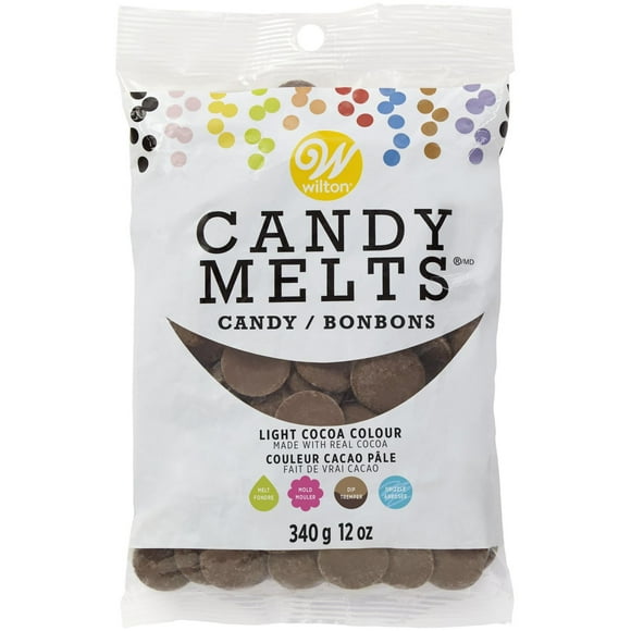 Wilton Candy Melts® 12oz Light Cocoa, Light Cocoa, 12 oz (340 g)
