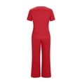thumbnail image 7 of JYnXIANTI Workout Sets for Women Two Piece Outfit Fitted Crop Tops with Baggy Pants Set Athletic Matching Clothing Active Wear, 7 of 7