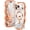 Orange, variant on JETeacka Wavy Frame Magnetic iPhone 17 Pro Max Case with Built-in Camera Protector, Gold