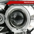 thumbnail image 4 of Dual Halo Projector Headlights (Chrome Housing/Clear Lens) Made for and Compatible with 1997-2004 Ford F-150 / 1997-2002 Expedition, 4 of 9