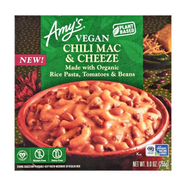 Amys Organic Vegan Chili Mac And Cheese Bowl 9 Ounce 12 Per Case Walmart Com Walmart Com