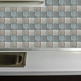 thumbnail image 3 of OULII Diy Tile Decals 18Set Tile Stickers Grey Home Wall Decor Kitchen Bathroom, 3 of 8
