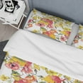 thumbnail image 4 of Designart 'Retro Handdrawn Poppies IV' Mid-Century Modern Duvet Cover Set, 4 of 4