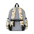 thumbnail image 3 of Excavator and Road Barrier Beige Pattern Cute School Backpack with Padded Back and Adjustable Shoulder Straps 13.4"x11"x4.7", 3 of 5