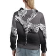 thumbnail image 7 of Honeii Monochrome Leopard Horse Pattern Womens Oversized Hoodies Long Sleeve Sweatshirts Pullover Fall Outfits with Pocket-X-Large, 7 of 7