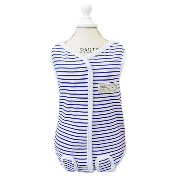 Cats Surgery Recovery Suit, Cat Cone E-Collar Alternative After Surgery, Pet Recovery Shirt (blue) - XL