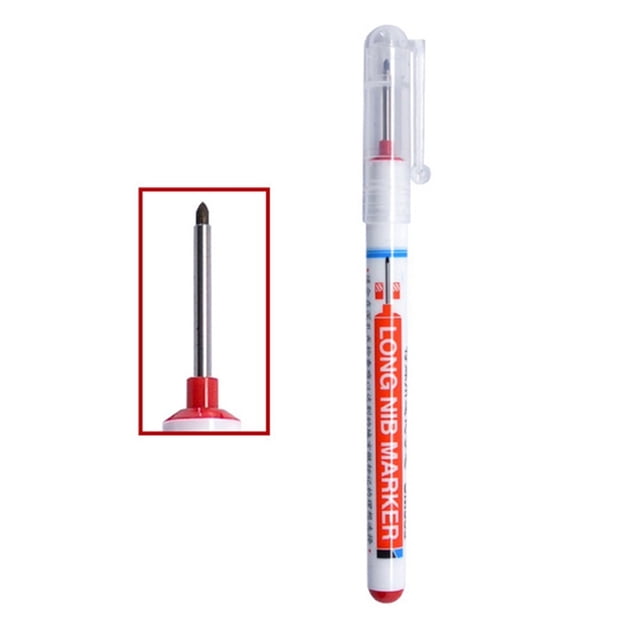 1PCS Marqueurs à Tête Longue 20mm Stylo Marqueur à Trou Profond Stylos de Menuiserie